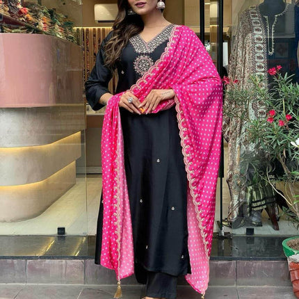 Printed Festive-Wear Ready made Kurti with Pant