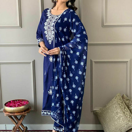 Printed Festive-Wear Ready made Kurti with Pant
