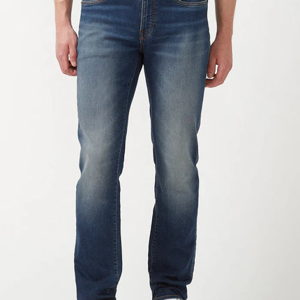 Straight Six Men's Freedom Flex Jeans in Dark Sanded Blue