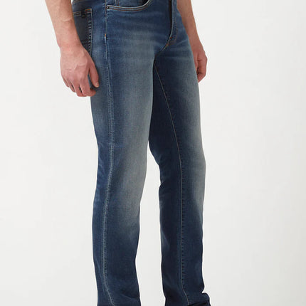 Straight Six Men's Freedom Flex Jeans in Dark Sanded Blue